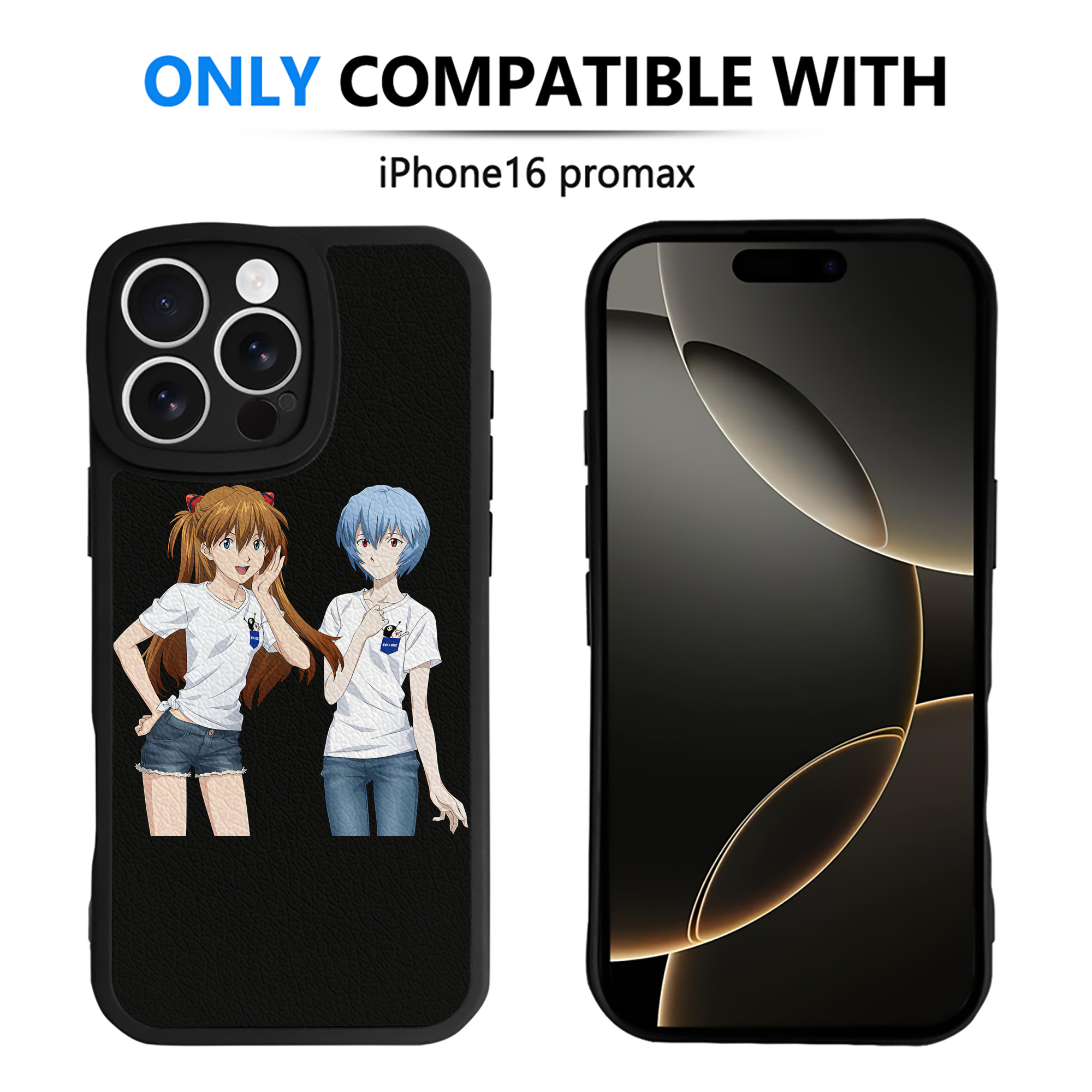 （画像用） EVA 新世紀エヴァンゲリオン 【iPhone 16シリーズ対応】シリコンスマホケース（レザー調） 材質：シリコン